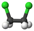 eclipsed conformer of 1,2-dichloroethane (side view)