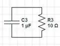 Equivalent discharging circuit