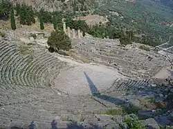 Greek amphitheater at Delphi.