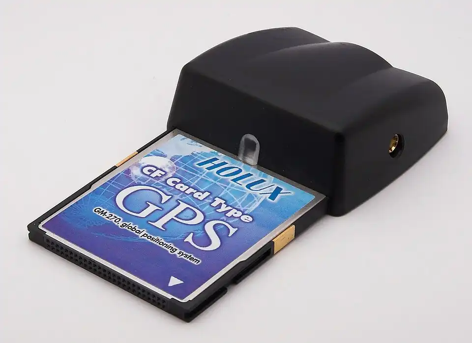 A real life add on card used to add GPS/mapping functionality to a device.