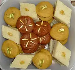 Assorted Indian halva