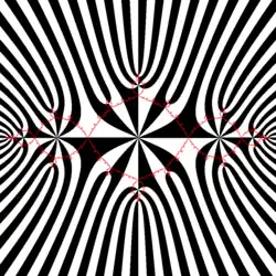 Modified decomposition of dynamical plane with basilica Julia set. Image with src code