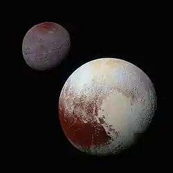 Pluto and Charon.