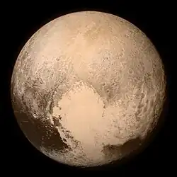 New Horizons captured a high detail photo of Pluto for the first time in 2015.