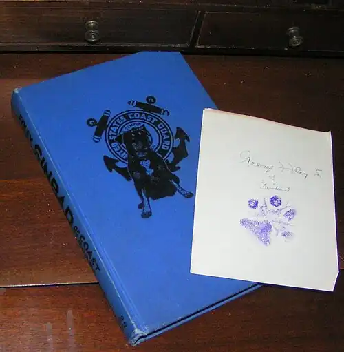 This copy of Sinbad of the Coast Guard was signed by not only it's author, but also by the eponymous dog the book was about.