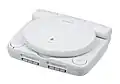 PSone with an LCD, lid closed.