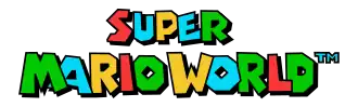 The logo for Super Mario World