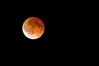 Total lunar eclipse (blood moon) - eclipse ending - April 2014