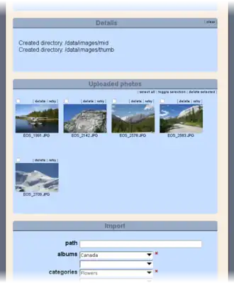 Photos have been imported