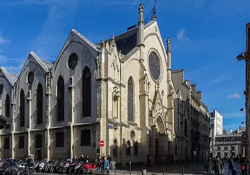 Exterior of the church on rue Sainte Cecile
