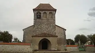 The church in Sainte-Colombe-De-Villeneuve