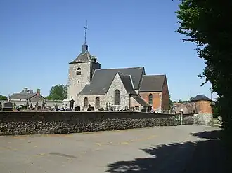The church in Saint-Aubin