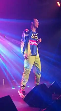 Żabson during a concert in Kraków