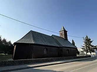 View of the church from the street