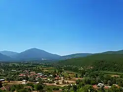 Panoramic view of the village