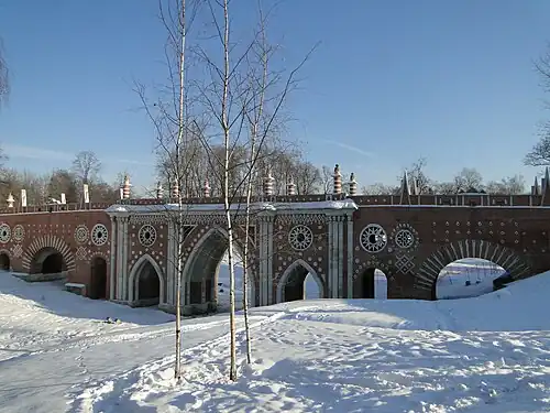 Tsaritsyno. Bazhenov's Big Bridge over the Ravine