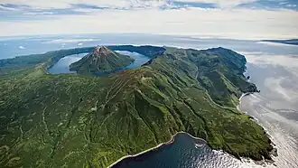 Oblique aerial photo