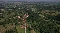 Air view of the village