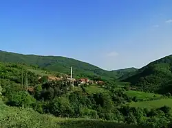 View over Crvena Voda village
