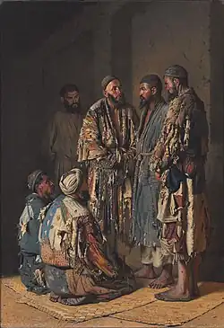 Politicians in opium shop. Tashkent (1870)