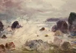 "Storm, stones", (97х69, 1998)