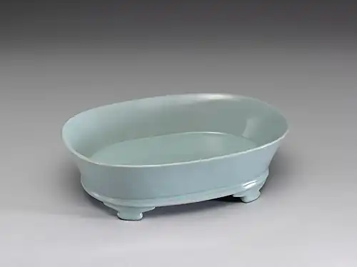 The Narcissus Basin with Light Bluish-green Glaze, Ru ware, c. 1086 – c. 1106