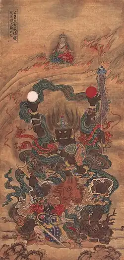Mahācakra, of the Ten Wisdom Kings, Baoning Temple, Ming Dynasty.