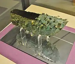 Gilded bronze footwear