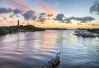 View of Jupiter Inlet