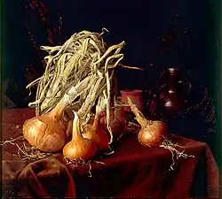 Onion II, 1998, oil painting on panel, 60x45 cm, 1998