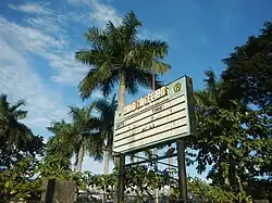 Billboard of events for the ampitheater