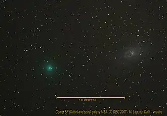 8P/Tuttle about 1.2 degrees from M33 on December 30, 2007.