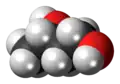 Spacefill model of 1,3-butanediol (S)