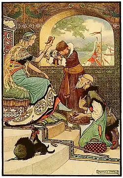 Illustration from "The Russian Story Book" by Richard Wilson, illustrated by Frank C. Papé, 1916