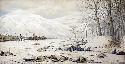 The battlefield at Shipka (Skobelev at Shipka)