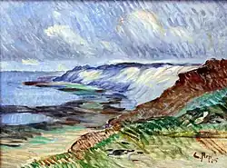 Carl Arp Küstenlandschaft auf Sylt (Morsumkliff)‚ oil painting, 1905