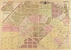 1919 map of American University Park.