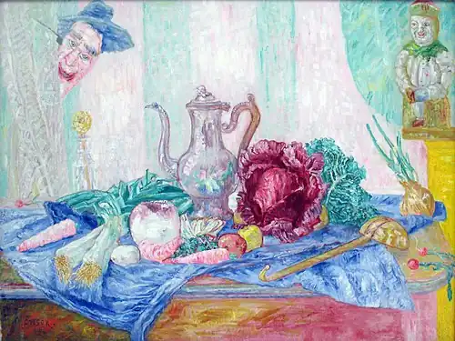 Still Life with a Cabbage (1921), oil on canvas, dimensions unknown, Kröller-Müller Museum, Otterlo, Netherlands