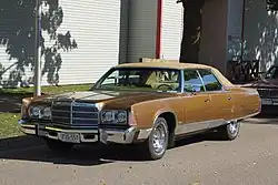 1975 Chrysler New Yorker Brougham 4-door hardtop (with non-standard wheels)