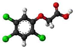 Ball-and-stick model of 2,4,5-T