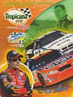 The 2004 Tropicana 400 program cover.