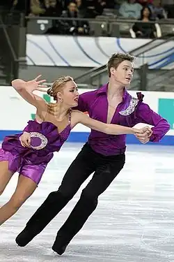 Maria Nosulia and Yevhen Kholoniuk at the 2011 Junior Grand Prix Final