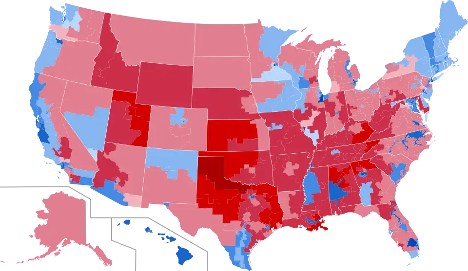 Results by congressional district