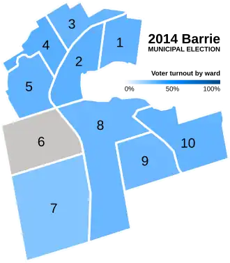 A map of Barrie