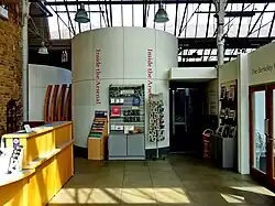 Reception area. To the right the former Berkeley Gallery