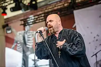 Vocalist Anders Engberg in 2016