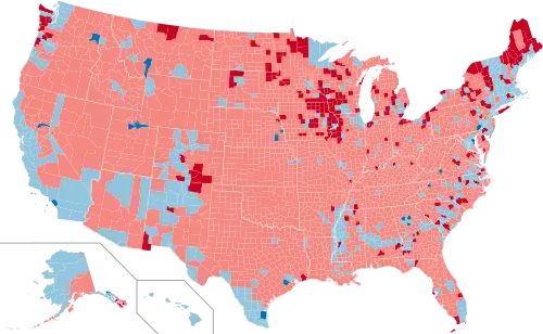 Results by county flips from 2012 to the 2016 presidential election[c]