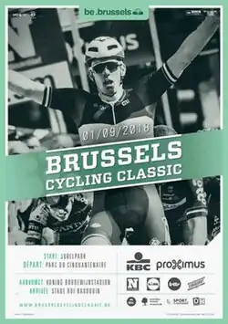 Event poster with previous winner Arnaud Démare