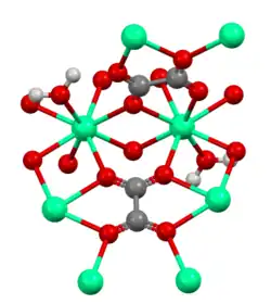 structure of calcium oxalate monohydrate at 328 K