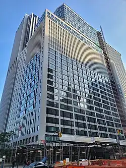 View from Water Street in May 2025, with much of the redevelopment finished